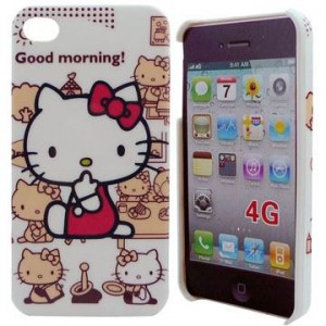 iPhone 4,4s plastična maska Hello Kitty