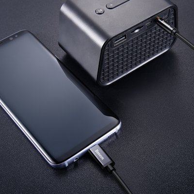 Aux kabel usb-c na 3,5 mm crni BASEUS