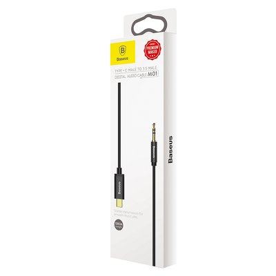 Aux kabel usb-c na 3,5 mm crni BASEUS