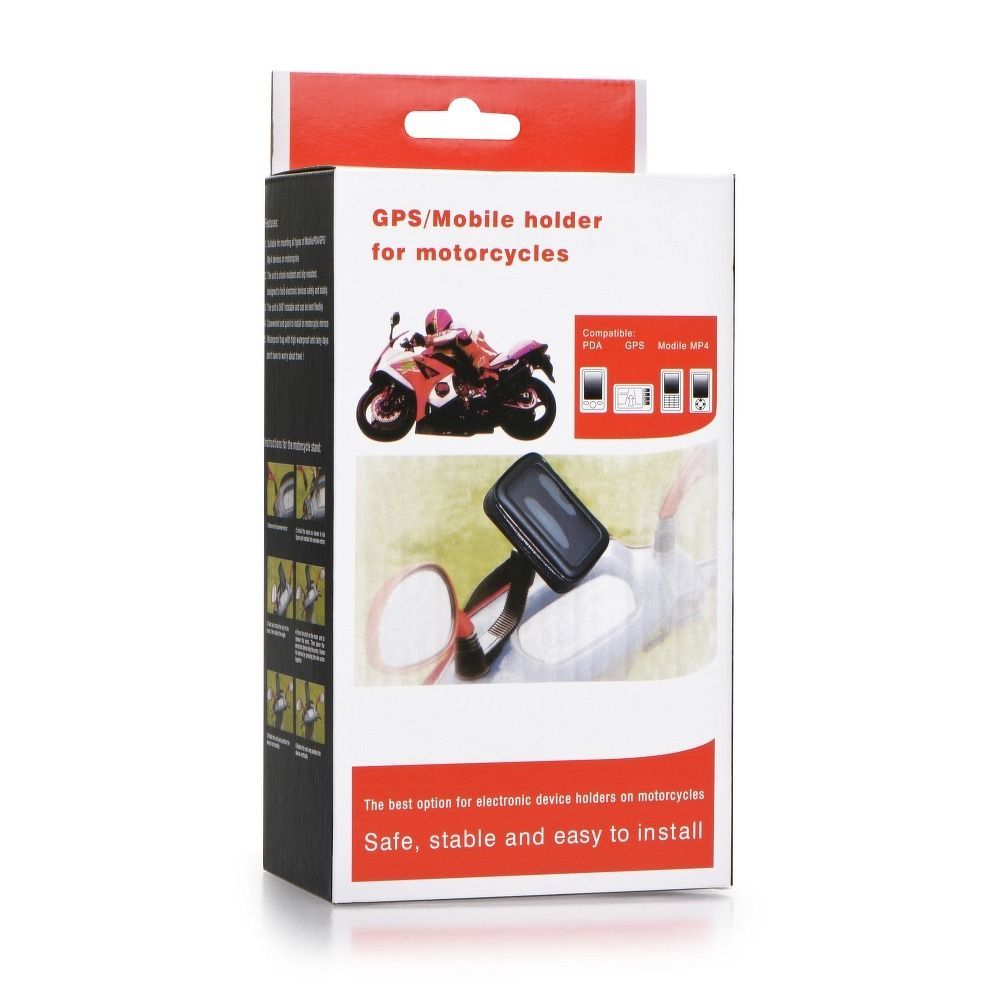 Nosač držač mobitela za motocikl skuter na biciklu 6,4 "- 7,2" - Slika 4