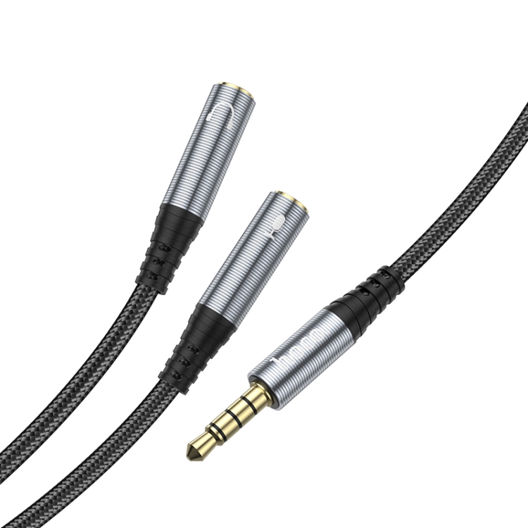 Audio 3,5 mm aux muški na 2 x ženski adapter kabel za slušalice - Slika 5