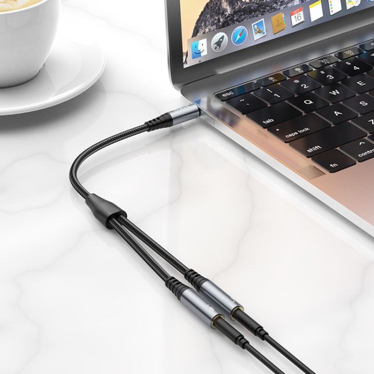 Audio 3,5 mm aux muški na 2 x ženski adapter kabel za slušalice - Slika 2