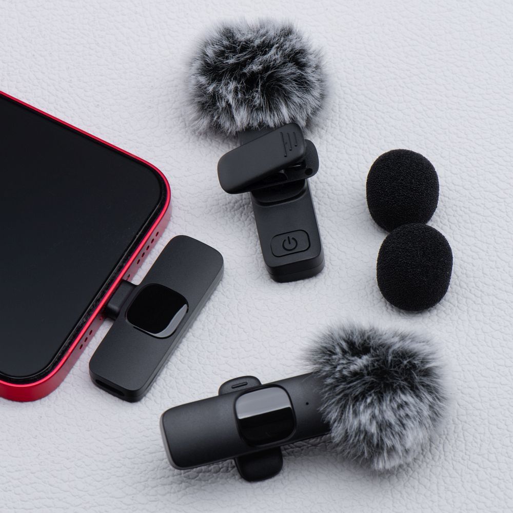 Bežični mikrofon za mobitel 2/1 set USB-C - Slika 3