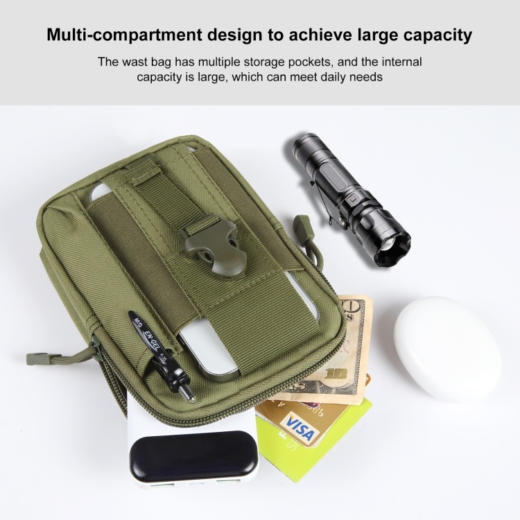 HAWEEL Taktička Torbica za Remen i Mobitel do 7.0" – Army Green - Slika 4